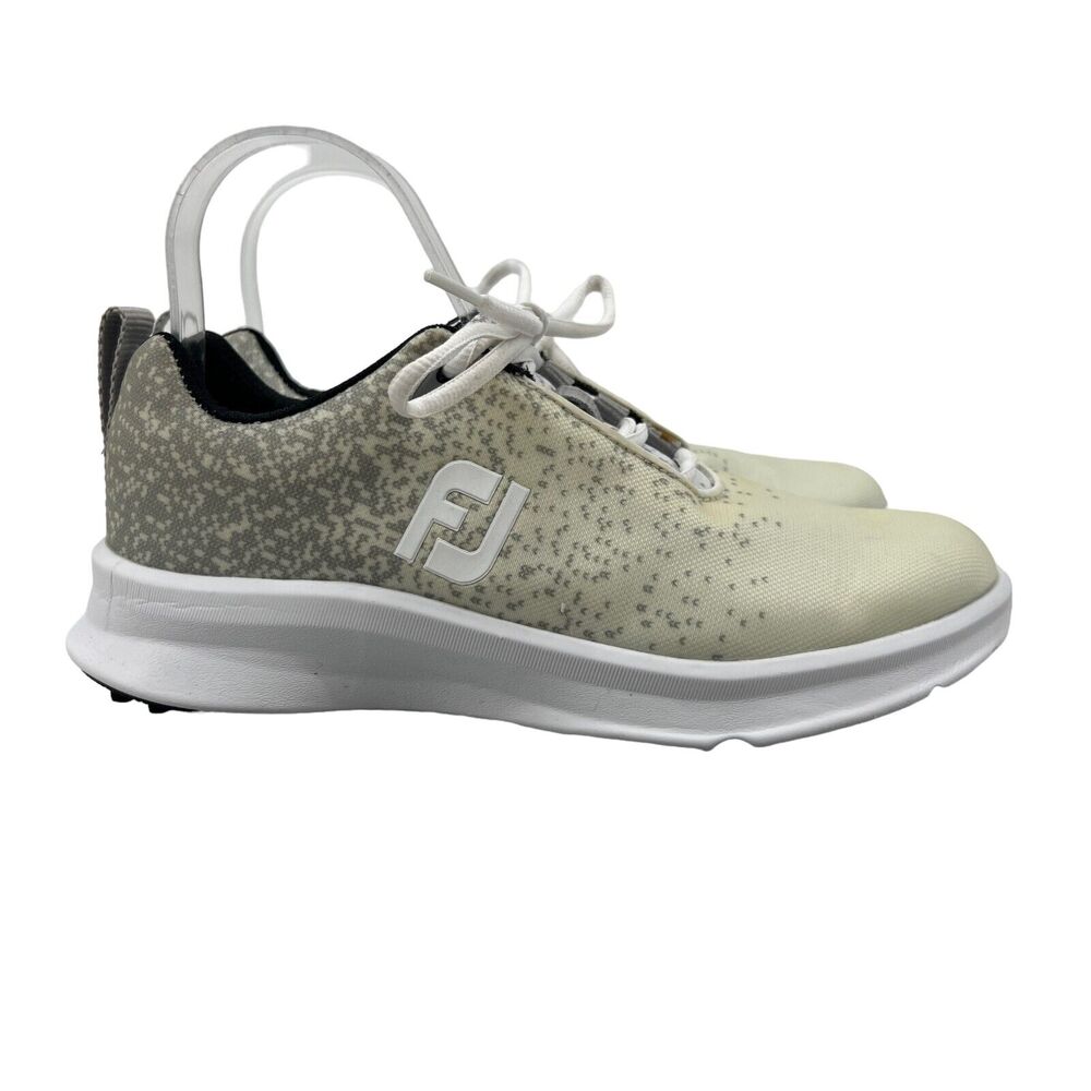 FootJoy Leisure Golf Shoes Womens 6.5 Bone White Synthetic Spikeless Sneakers